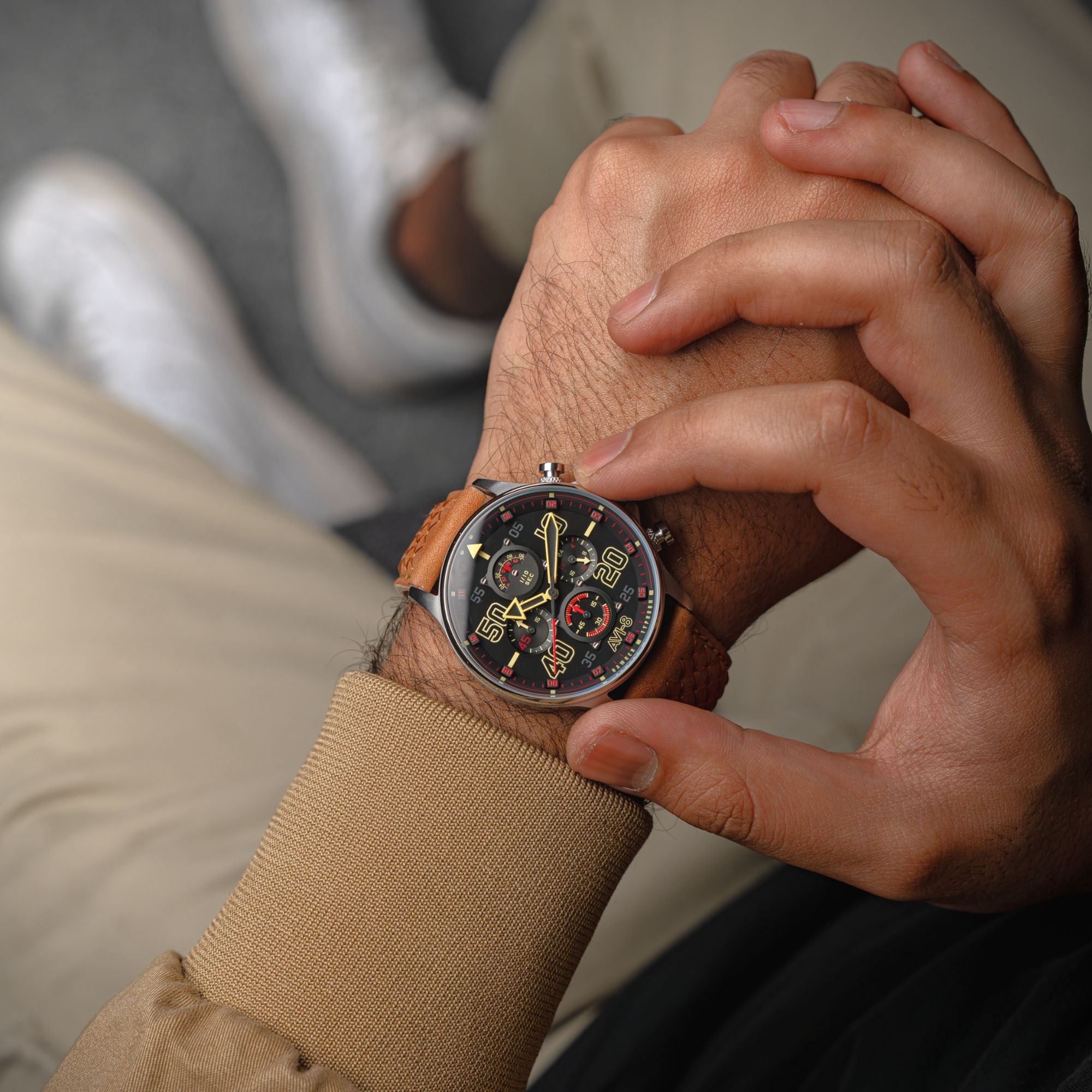 AVI-8 AVI-8 Hawker Typhoon Coningham Chronograph Baldwin Men's Watch AV-4093-0B