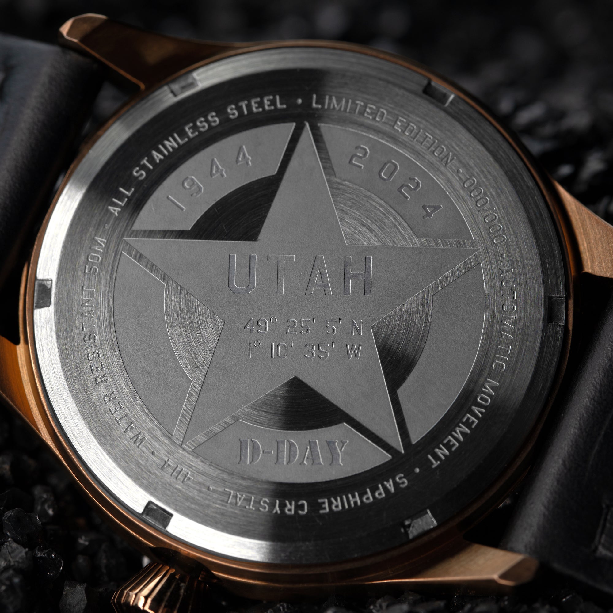 AVI-8 AVI-8 Flyboy Airborne Automatic - D-Day 80 Limited Edition Utah Men's Watch AV-4114-01