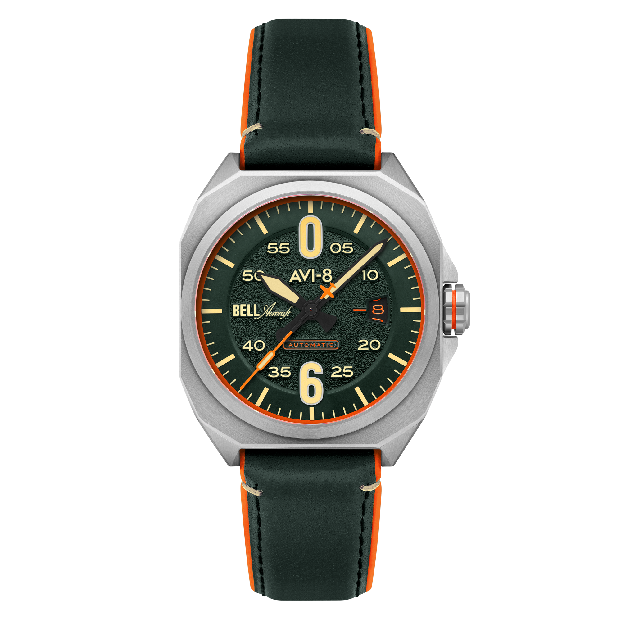 AVI-8 AVI-8 Bell X1 Machbuster Automatic Cavalier Green Men's Watch AV-4115-05