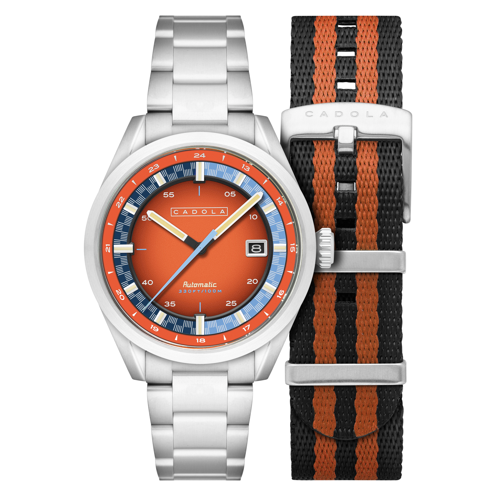 CADOLA Cadola Paddock Automatic Burnt Orange Men's Watch CD-1037-66