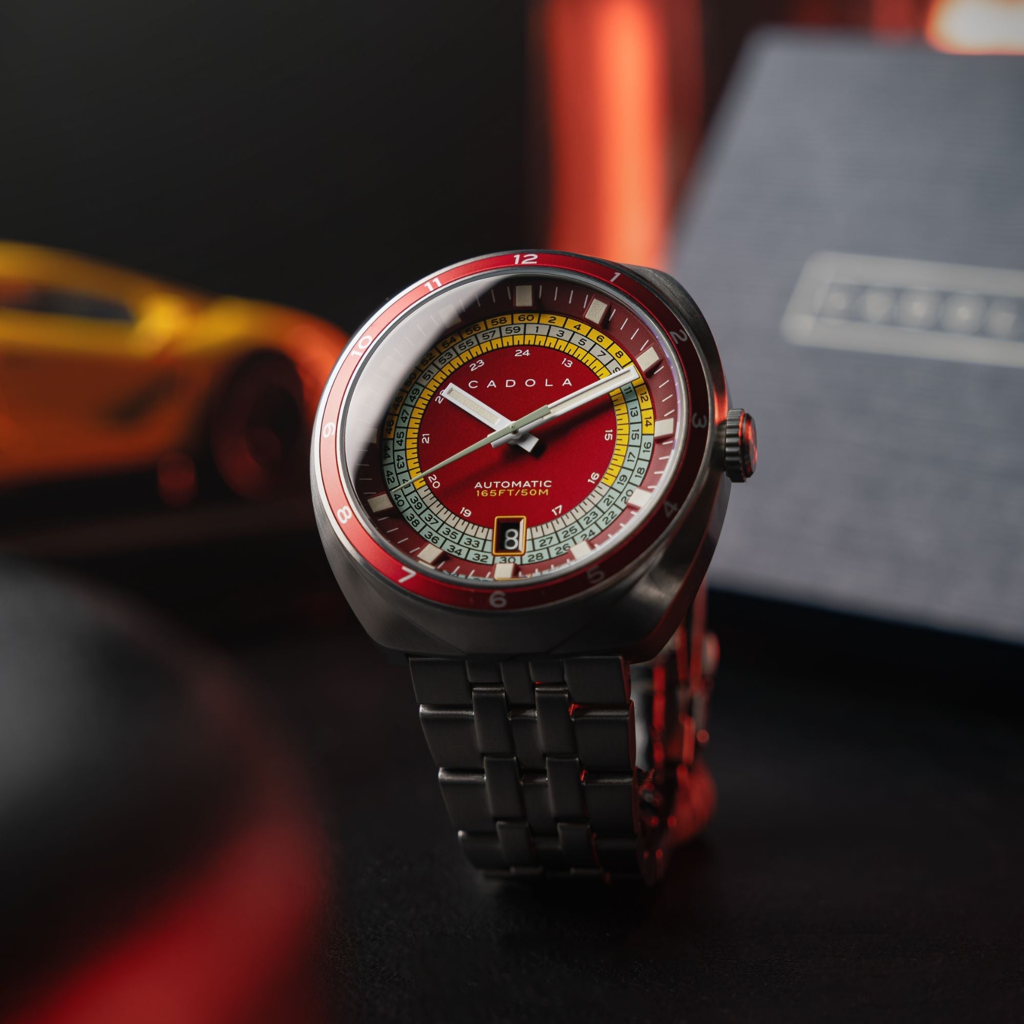 CADOLA Cadola Giulia Suprema Automatic Metallic Red Watch  CD-1044-44