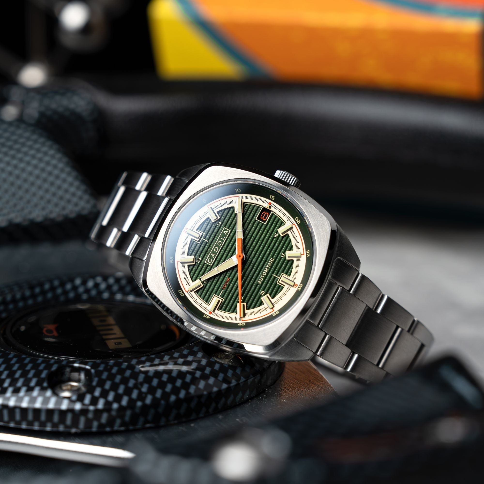 CADOLA Cadola Buxton Automatic Racing Green Watch  CD-1057-33