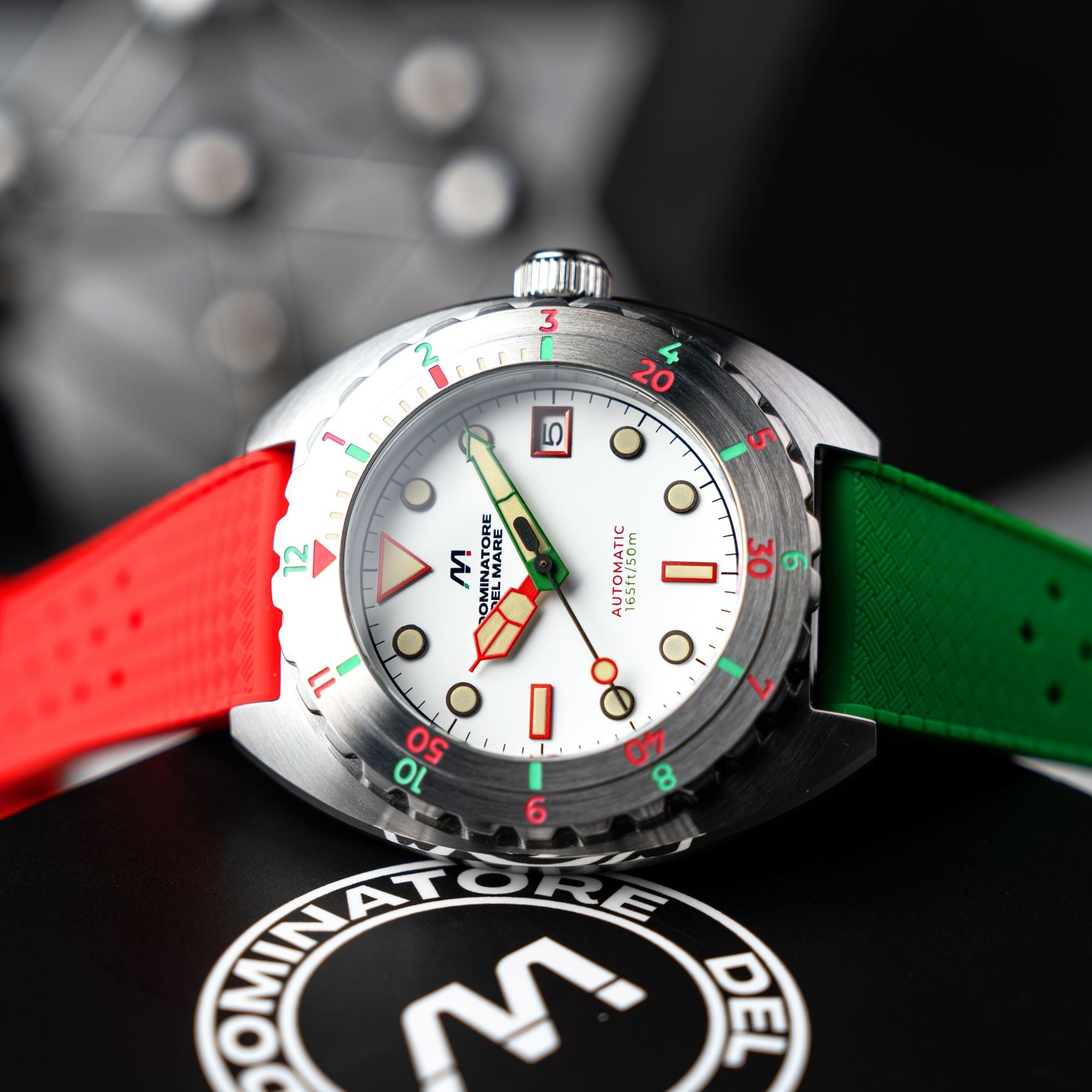 Dominatore Del Mare Dominatore Del Mare Amalfi Automatic Candy Cane White Men's Watch DD-8028-08