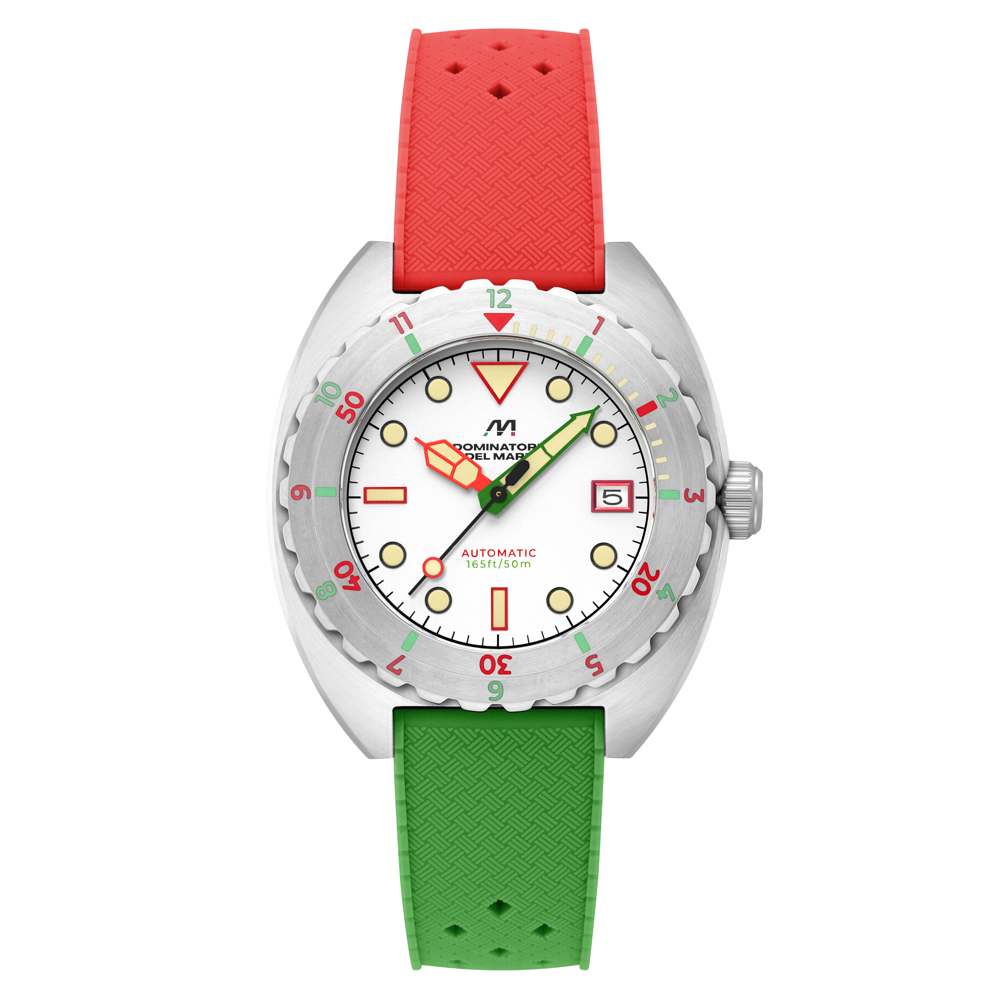 Dominatore Del Mare Dominatore Del Mare Amalfi Automatic Candy Cane White Men's Watch DD-8028-08