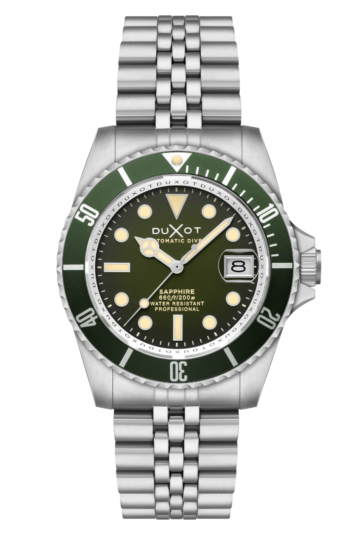 DUXOT Duxot Atlantica Diver Automatic Hunter Green Men's Watch DX-2057-DD