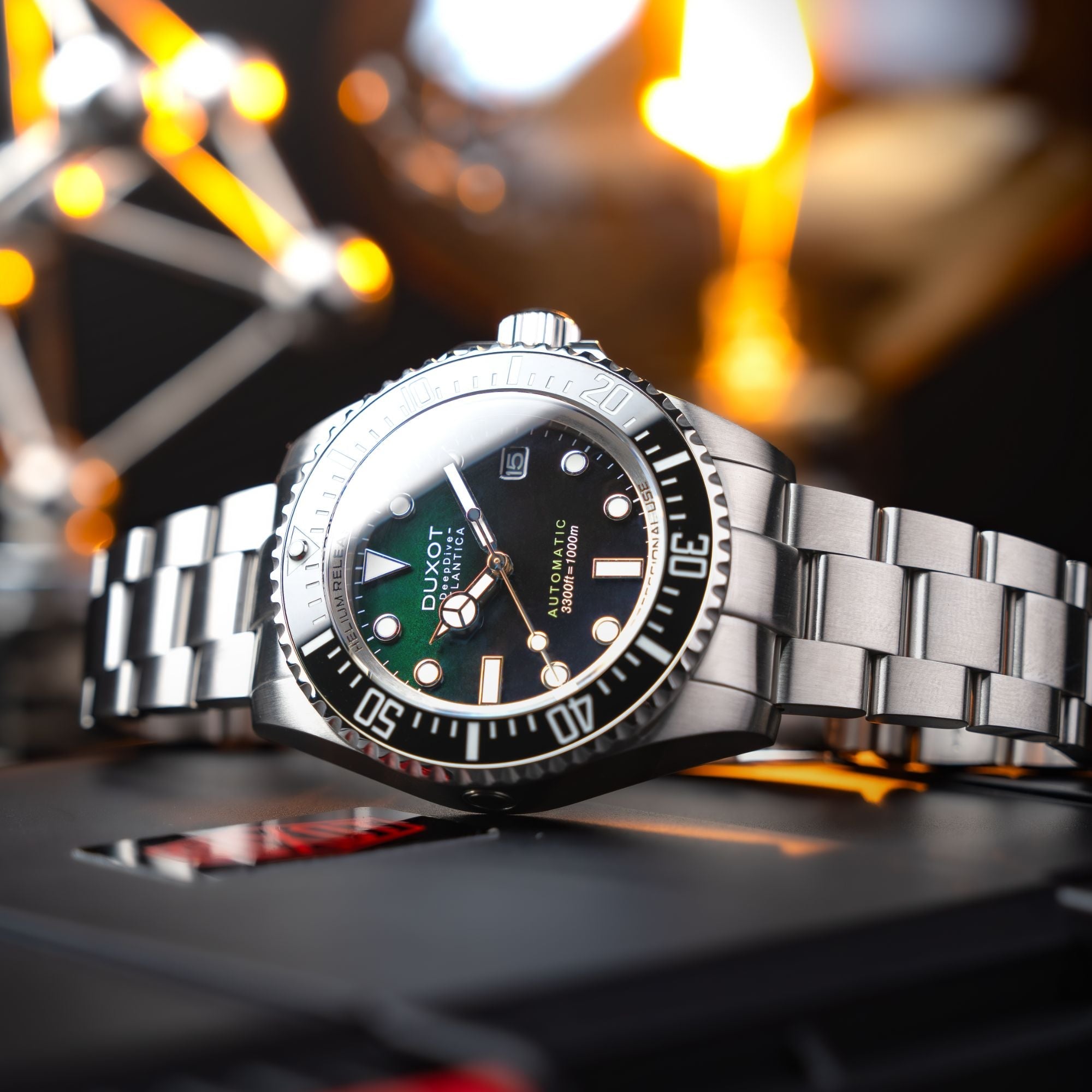 DUXOT Duxot Atlantica Deep Dive Automatic Limited Edition Emerald Green Watch  DX-2066-22