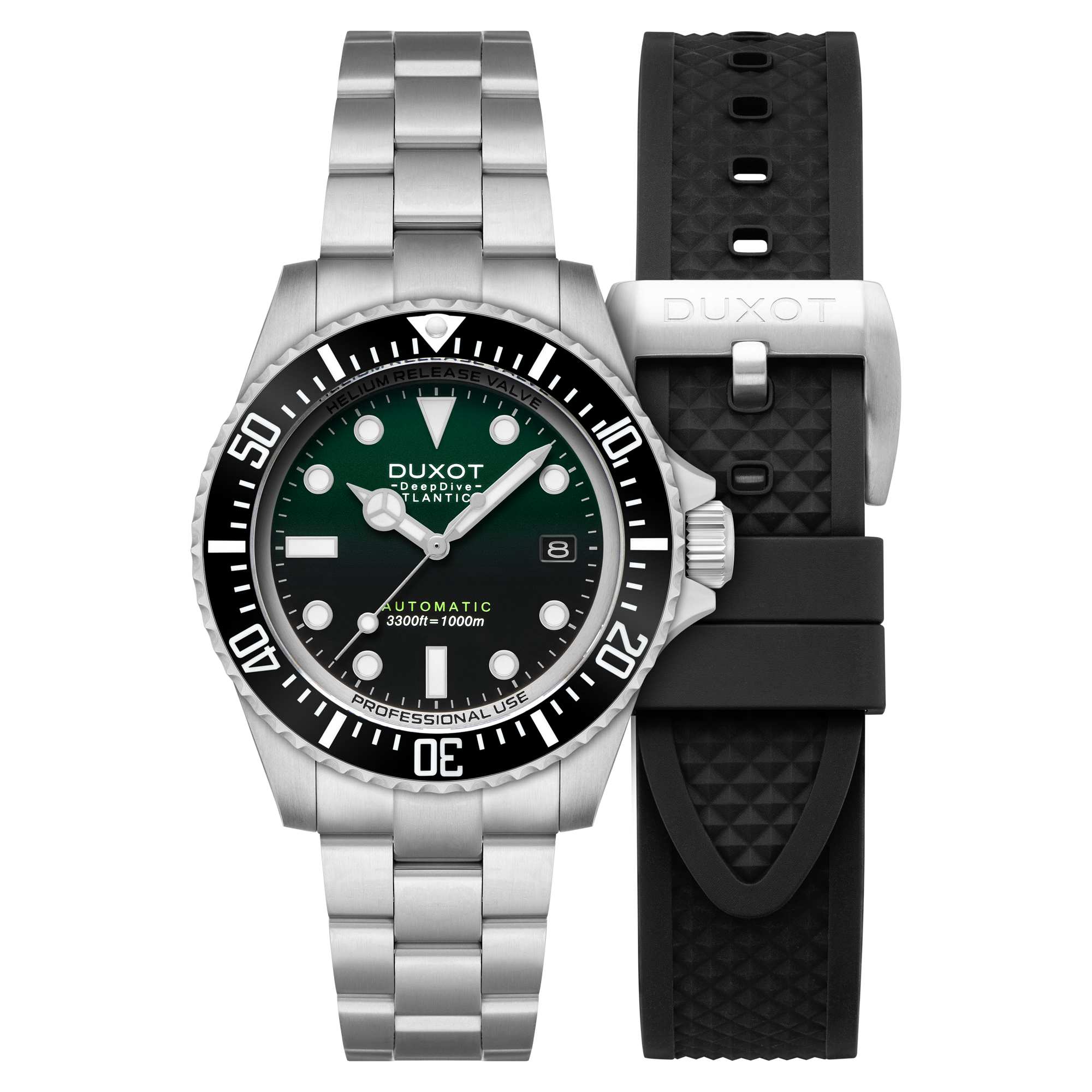 DUXOT Duxot Atlantica Deep Dive Automatic Limited Edition Emerald Green Watch  DX-2066-22