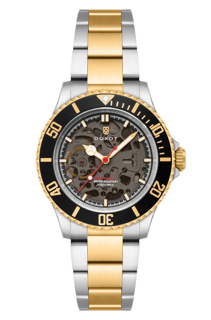 DUXOT Duxot Atlantica Skeleton Diver Automatic Caviar Black Watch  DX-2067-44