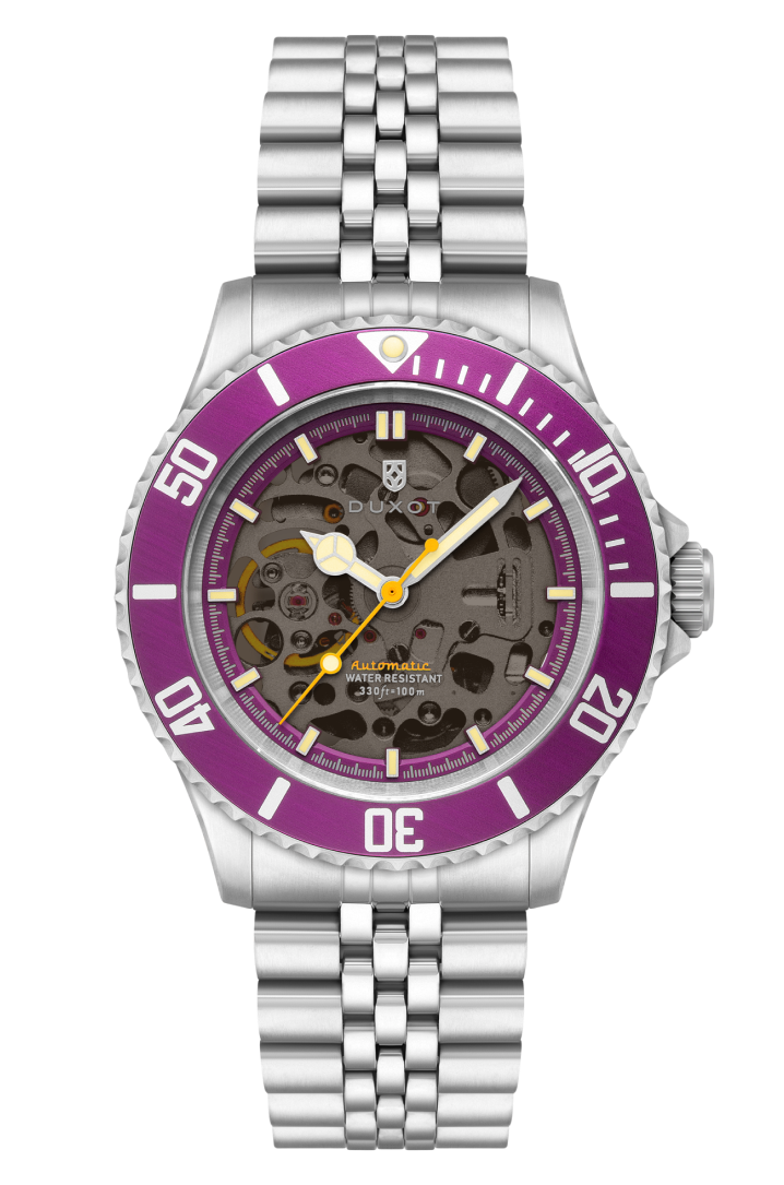 DUXOT Duxot Atlantica Skeleton Diver Automatic Sunset Purple Men's Watch DX-2067-99