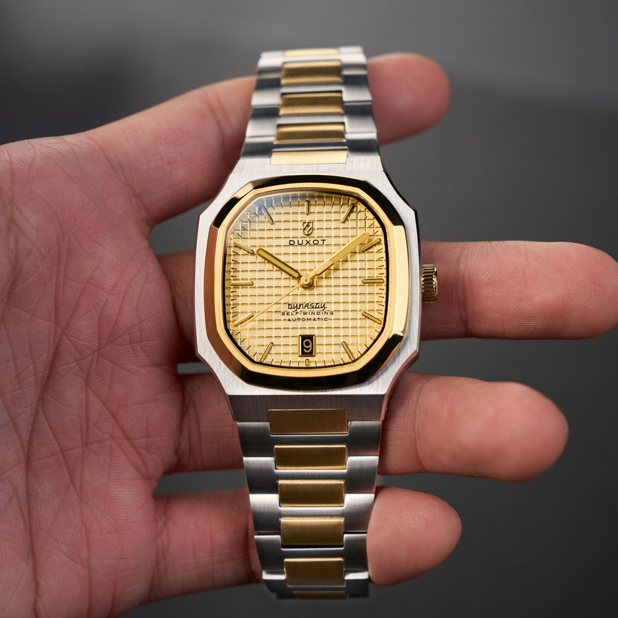 DUXOT Duxot Colmar Automatic Two Tone Gold Men's Watch DX-2069-44