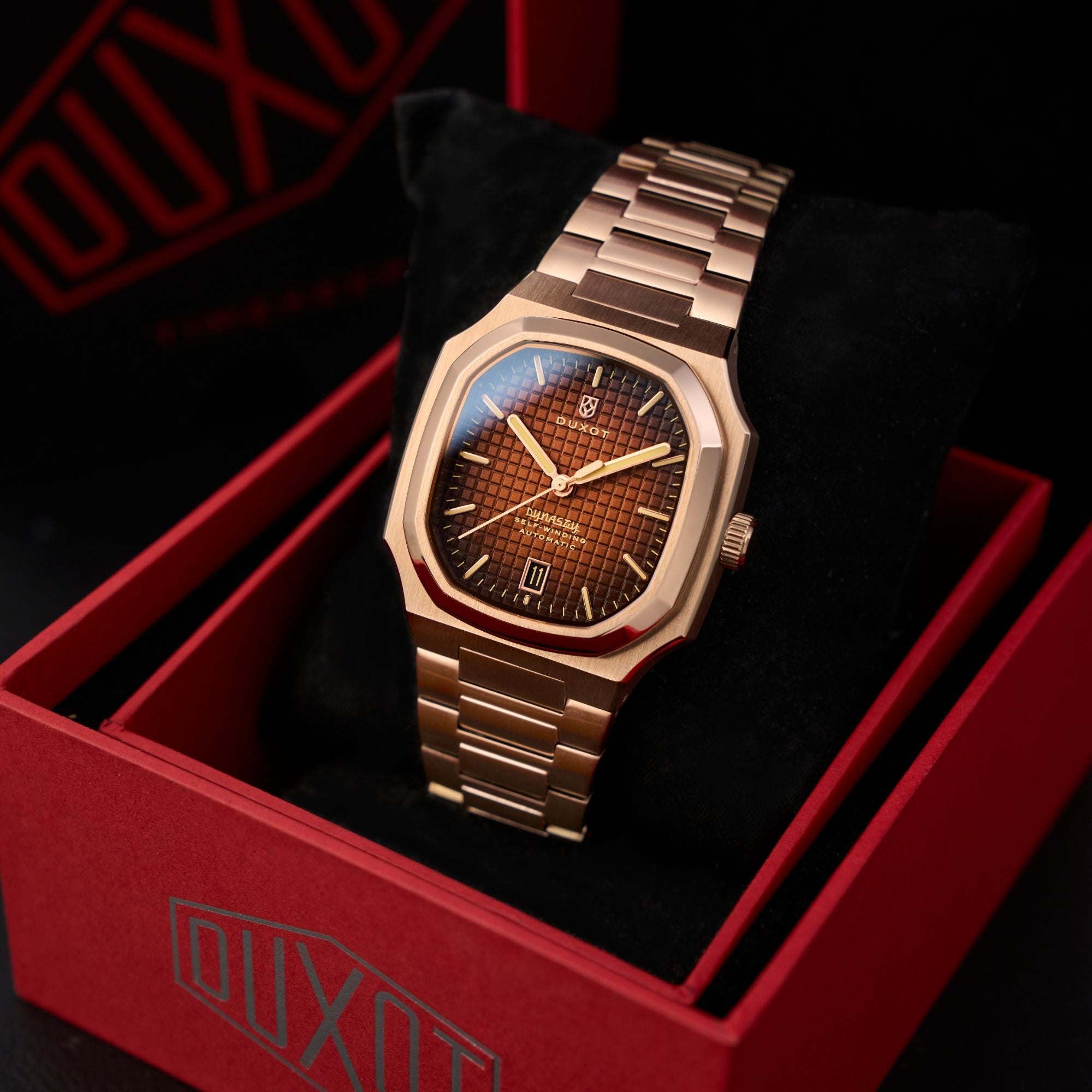 DUXOT Duxot Colmar Automatic Copper Brown Men's Watch DX-2069-55