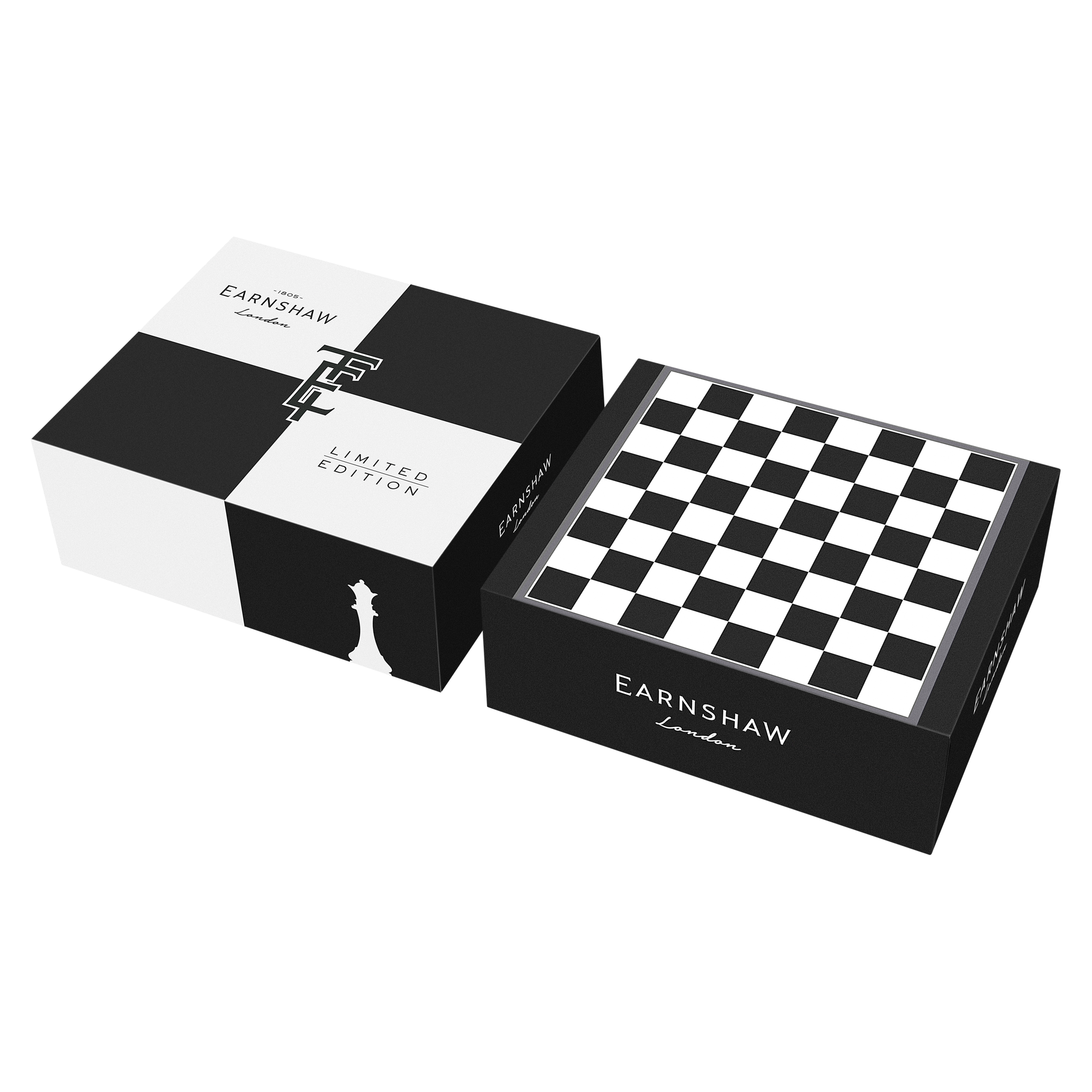 THOMAS EARNSHAW Thomas Earnshaw Staunton Chess Set Knight Black Men's Watch ES-8282-11