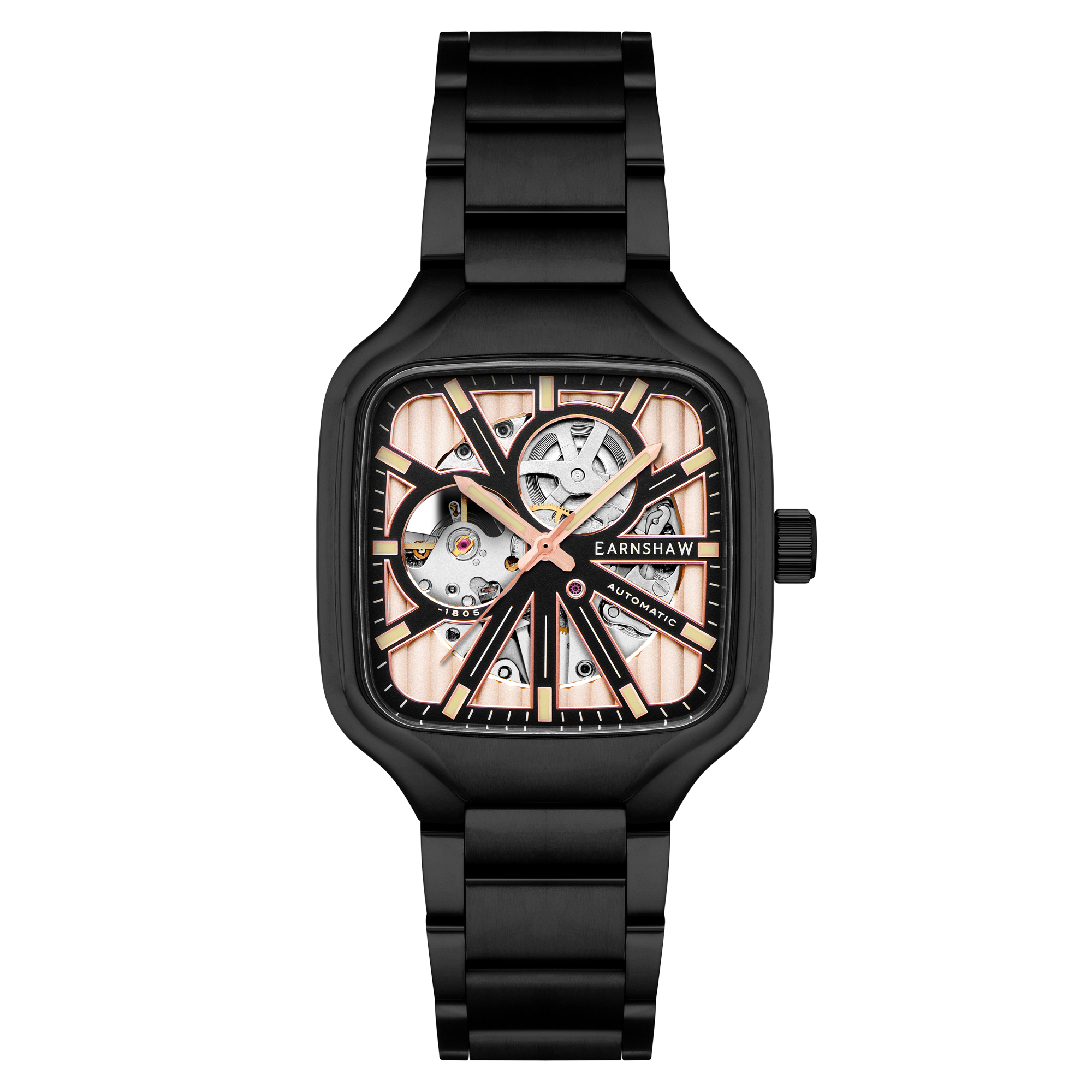 THOMAS EARNSHAW Thomas Earnshaw Engineer Paxton Skeleton Automatic Jet Black Men's Watch ES-8294-55