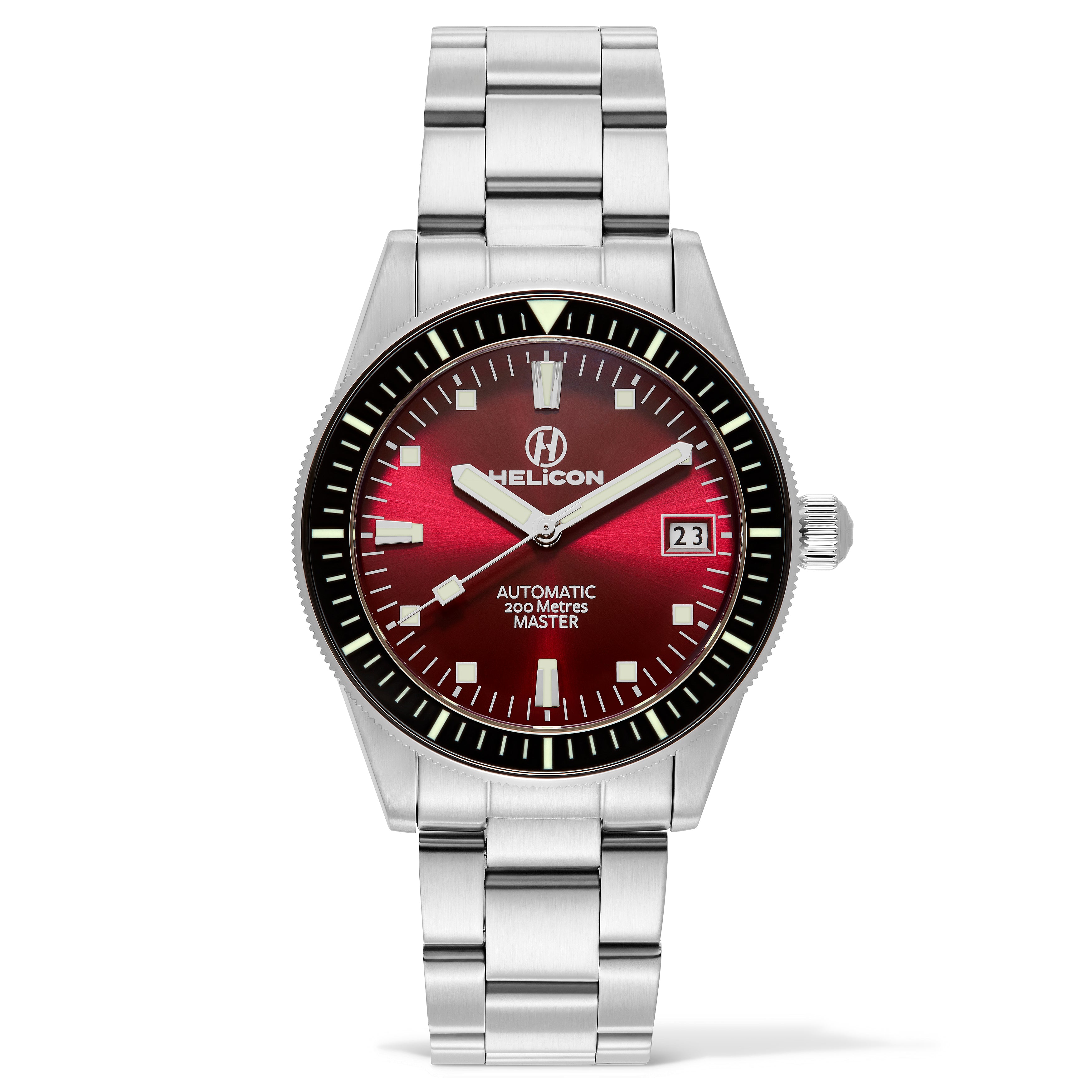 Helicon Master 62 Dive Watch Claret