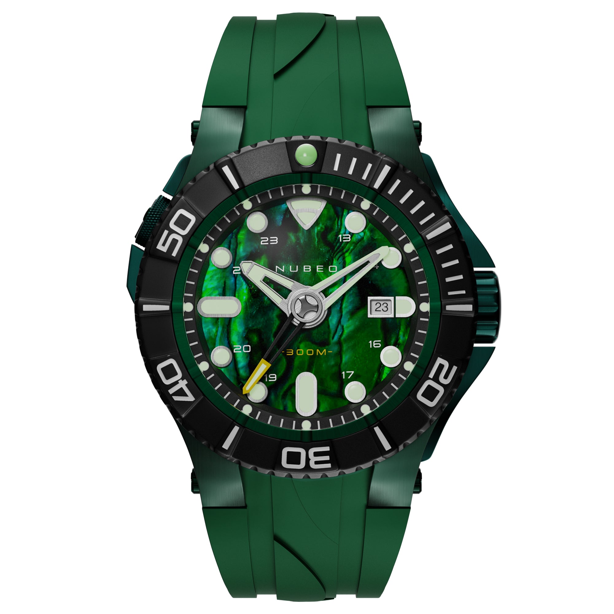 NUBEO Nubeo Manta Automatic Limited Edition Green Abalone Men's Watch NB-6054-08