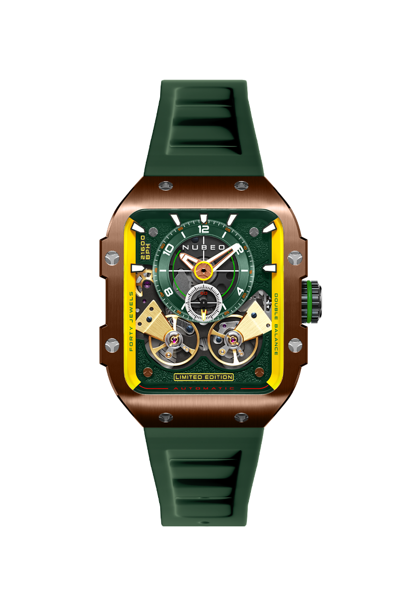 NUBEO Nubeo Maven Automatic Limited Edition Gothic Green Men's Watch NB-6077-09