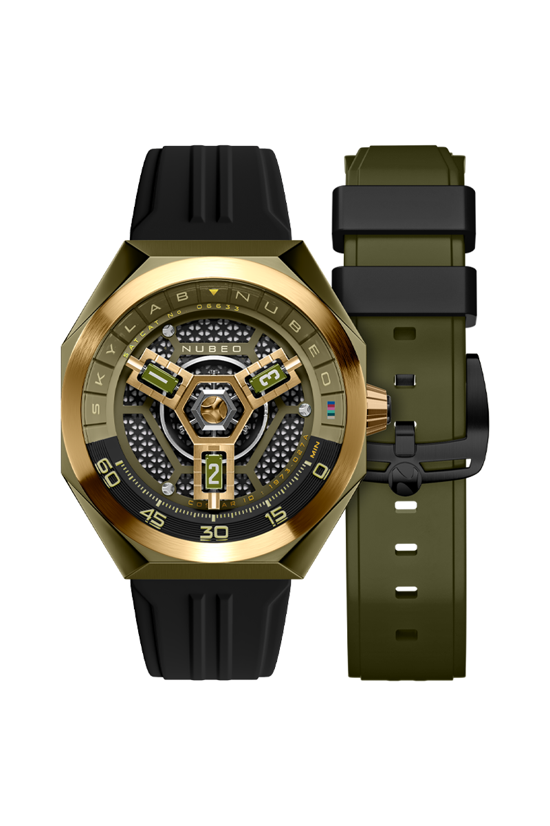 NUBEO Nubeo Skylab Automatic Limited Edition Green Gold Men's Watch NB-6083-0G