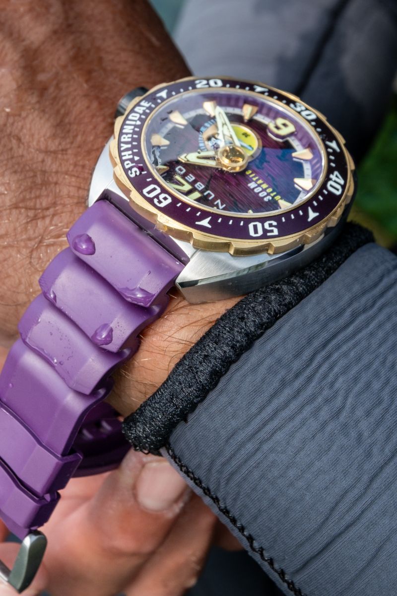 NUBEO Nubeo Sphyrnidae Automatic Limited Edition Moor Purple Men's Watch NB-6092-03