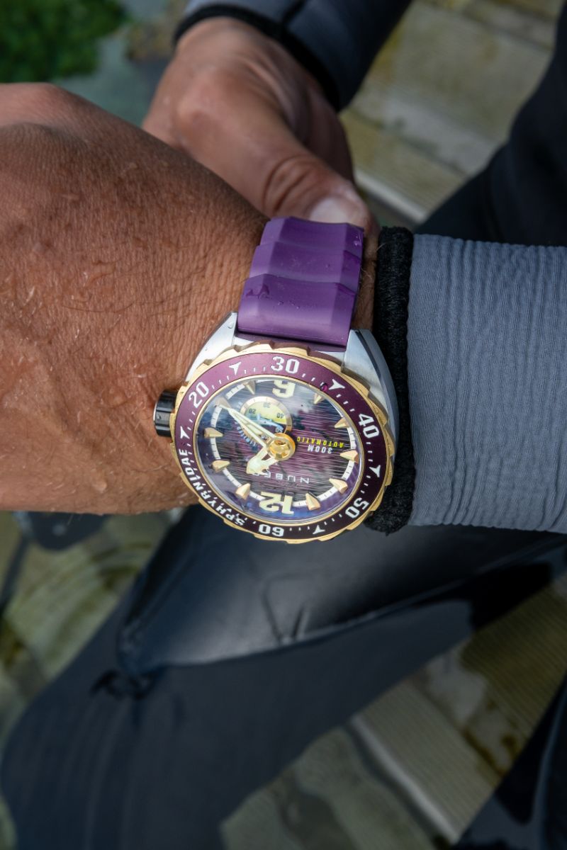 NUBEO Nubeo Sphyrnidae Automatic Limited Edition Moor Purple Men's Watch NB-6092-03