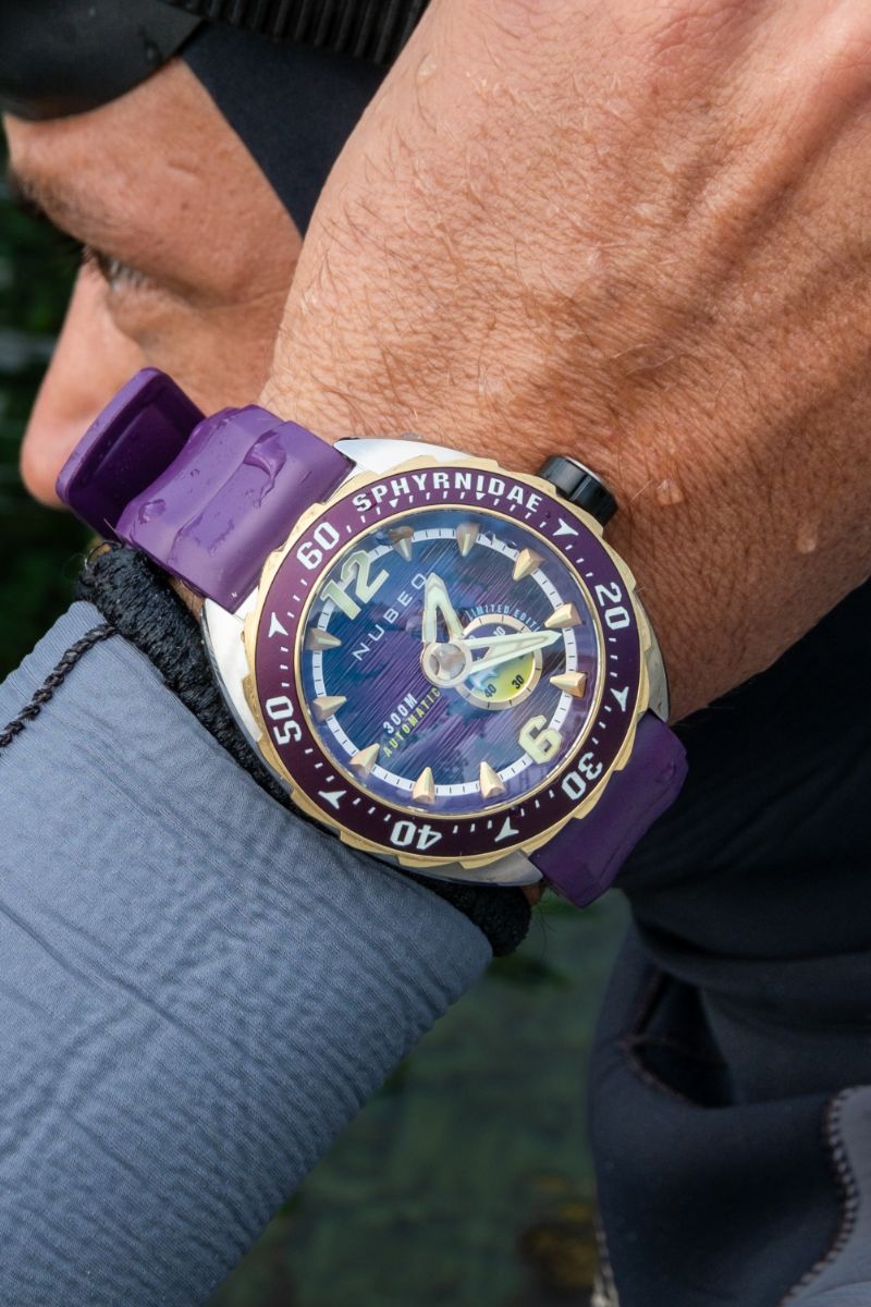 NUBEO Nubeo Sphyrnidae Automatic Limited Edition Moor Purple Men's Watch NB-6092-03