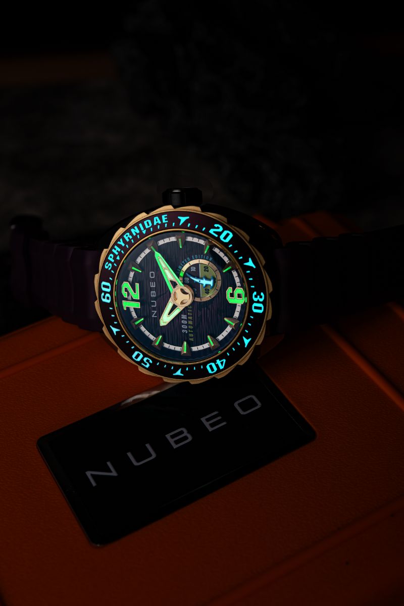 NUBEO Nubeo Sphyrnidae Automatic Limited Edition Moor Purple Men's Watch NB-6092-03