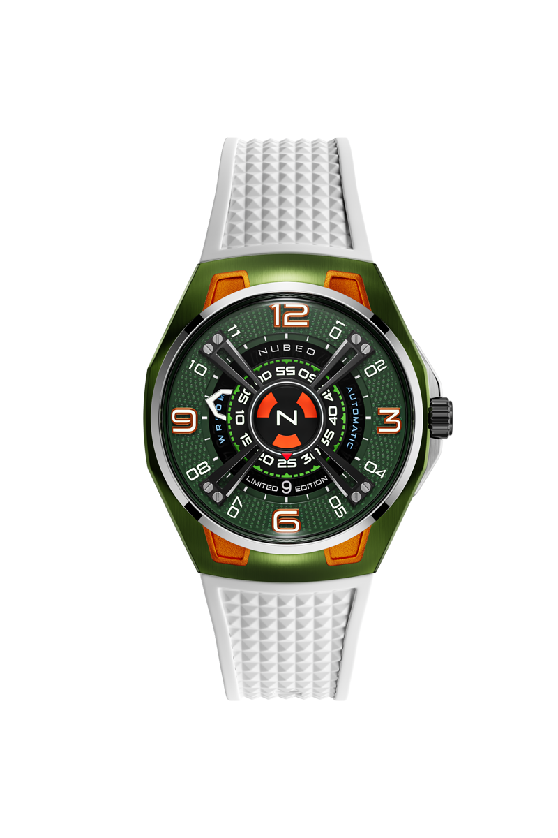 NUBEO Nubeo Oao Automatic Limited Edition Alien Green Men's Watch NB-6094-04