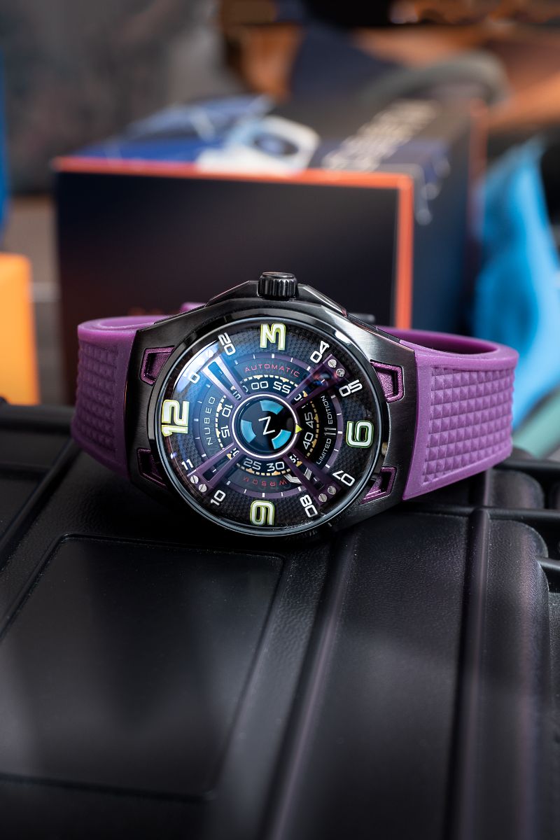 NUBEO Nubeo Oao Automatic Limited Edition Purple Void Men's Watch NB-6094-05