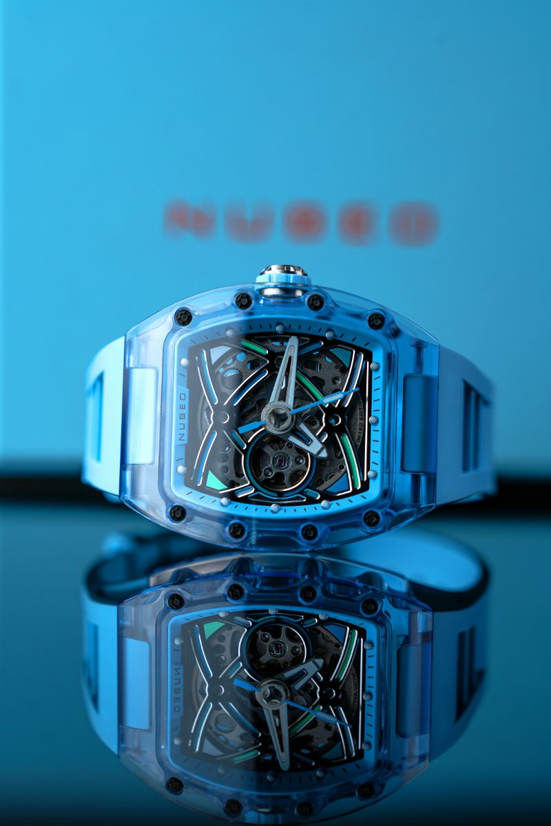 NUBEO Nubeo Icebridge Sport Automatic Limited Edition Sky Blue Men's Watch NB-6095-01