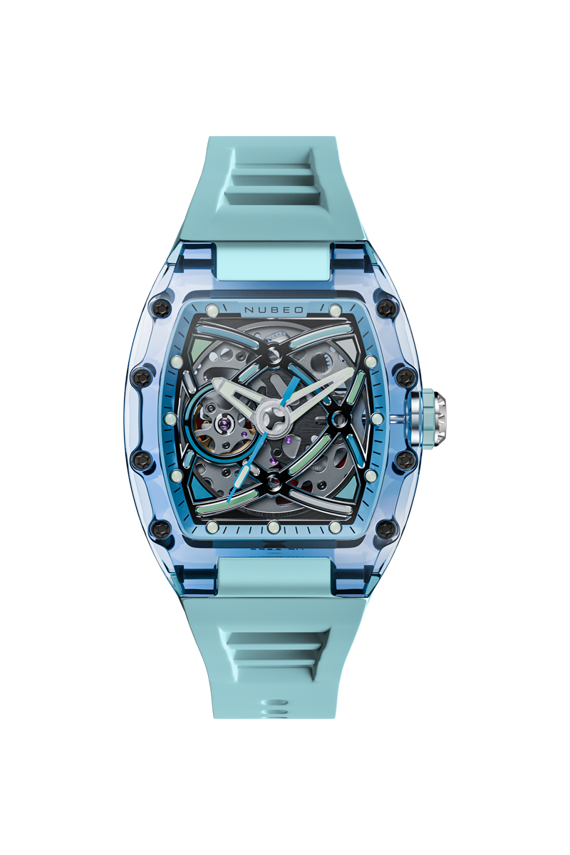 NUBEO Nubeo Icebridge Sport Automatic Limited Edition Sky Blue Men's Watch NB-6095-01