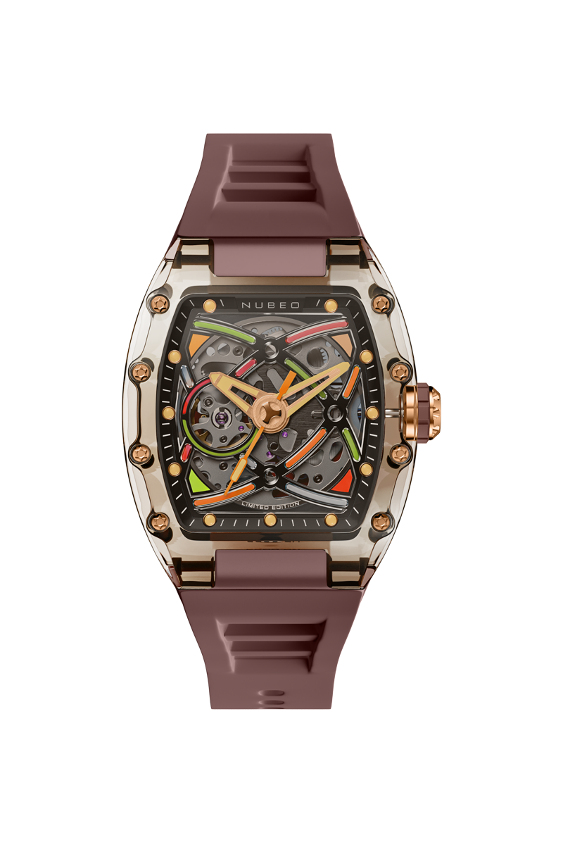 NUBEO Nubeo Icebridge Sport Automatic Limited Edition Chocolate Brown Men's Watch NB-6095-08