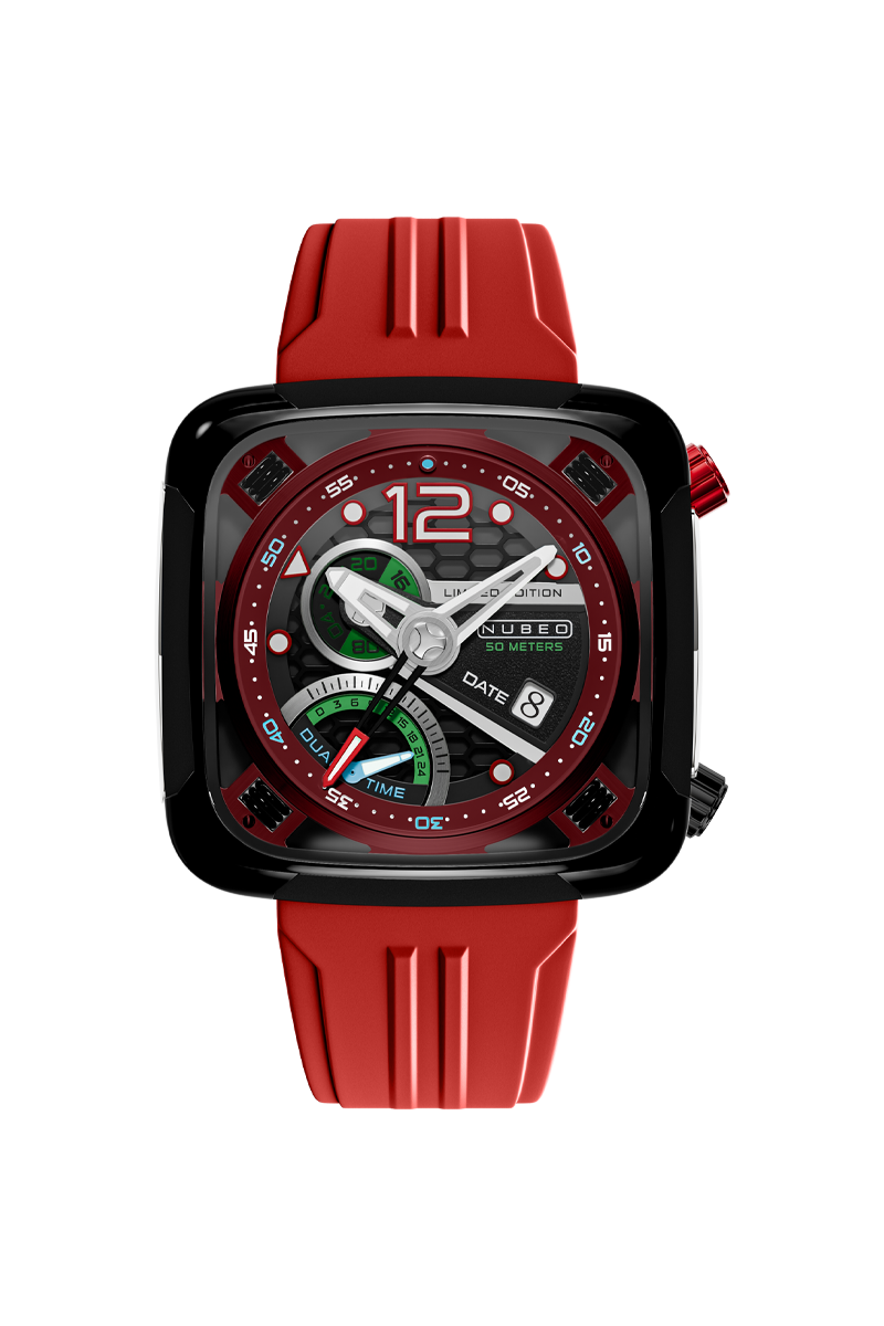 Hazard Red | Ecliptic Retrograde Dual Time Limited Edition