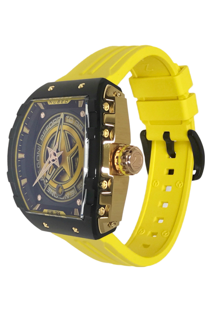 NUBEO Nubeo Magellan Automatic Star Trek Starfleet Limited Edition Explorer Yellow Men's Watch NB-6098-01