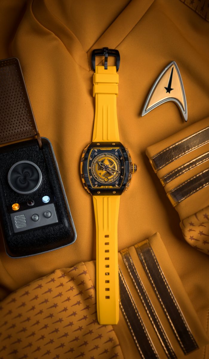 NUBEO Nubeo Magellan Automatic Star Trek Starfleet Limited Edition Explorer Yellow Men's Watch NB-6098-01