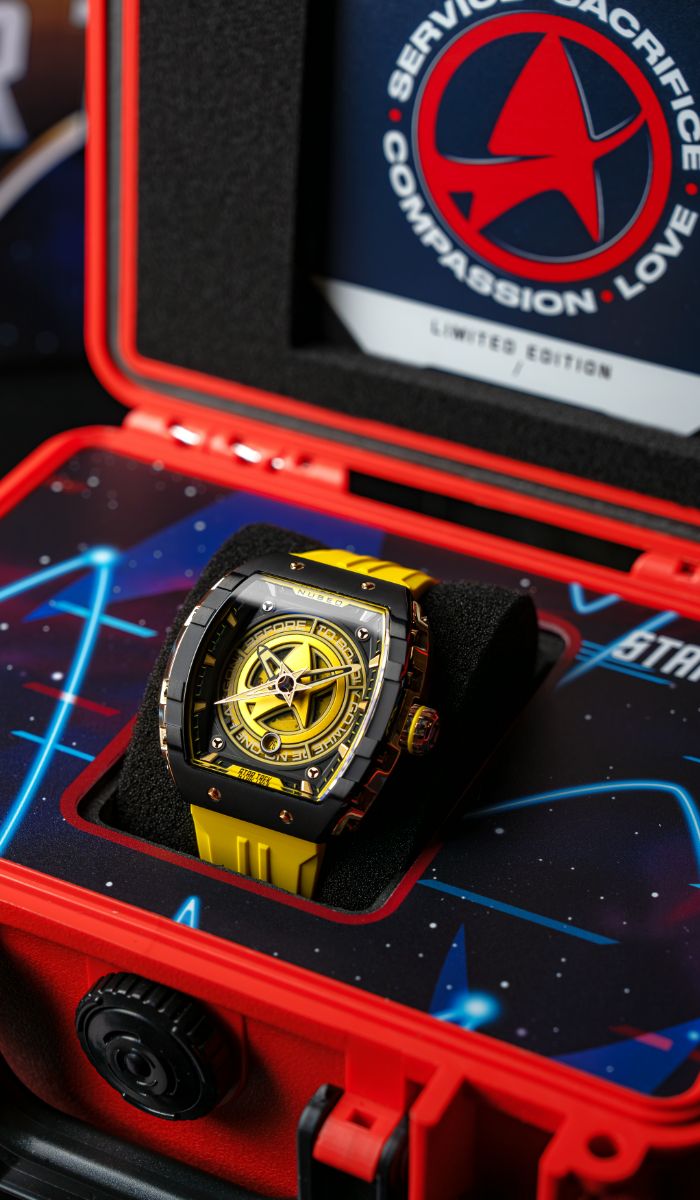 NUBEO Nubeo Magellan Automatic Star Trek Starfleet Limited Edition Explorer Yellow Men's Watch NB-6098-01