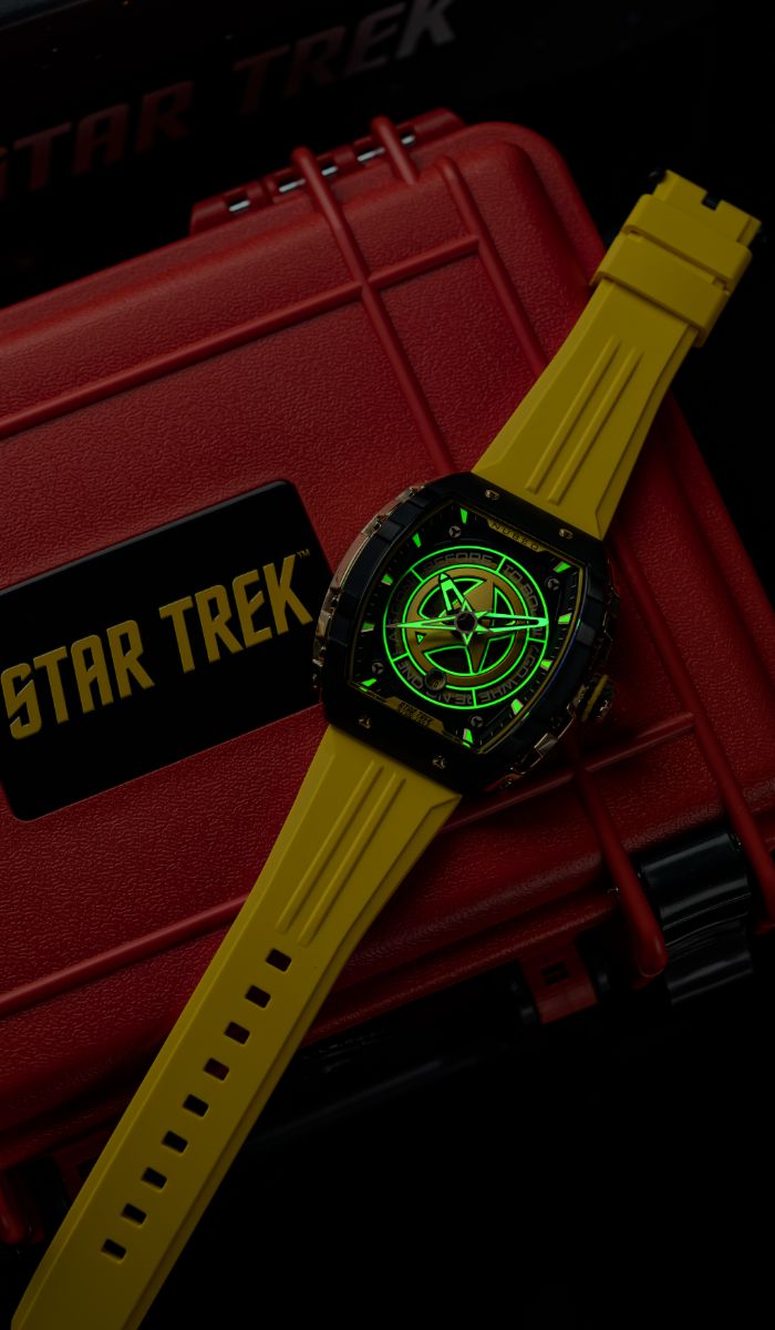 NUBEO Nubeo Magellan Automatic Star Trek Starfleet Limited Edition Explorer Yellow Men's Watch NB-6098-01