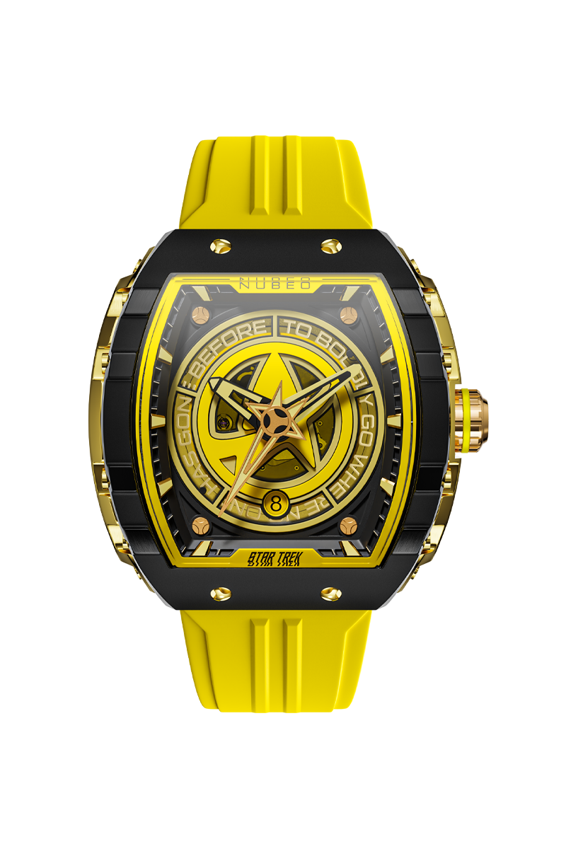 NUBEO Nubeo Magellan Automatic Star Trek Starfleet Limited Edition Explorer Yellow Men's Watch NB-6098-01