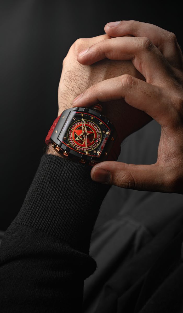 NUBEO Nubeo Magellan Automatic Star Trek Starfleet Limited Edition Danger Red Men's Watch NB-6098-02