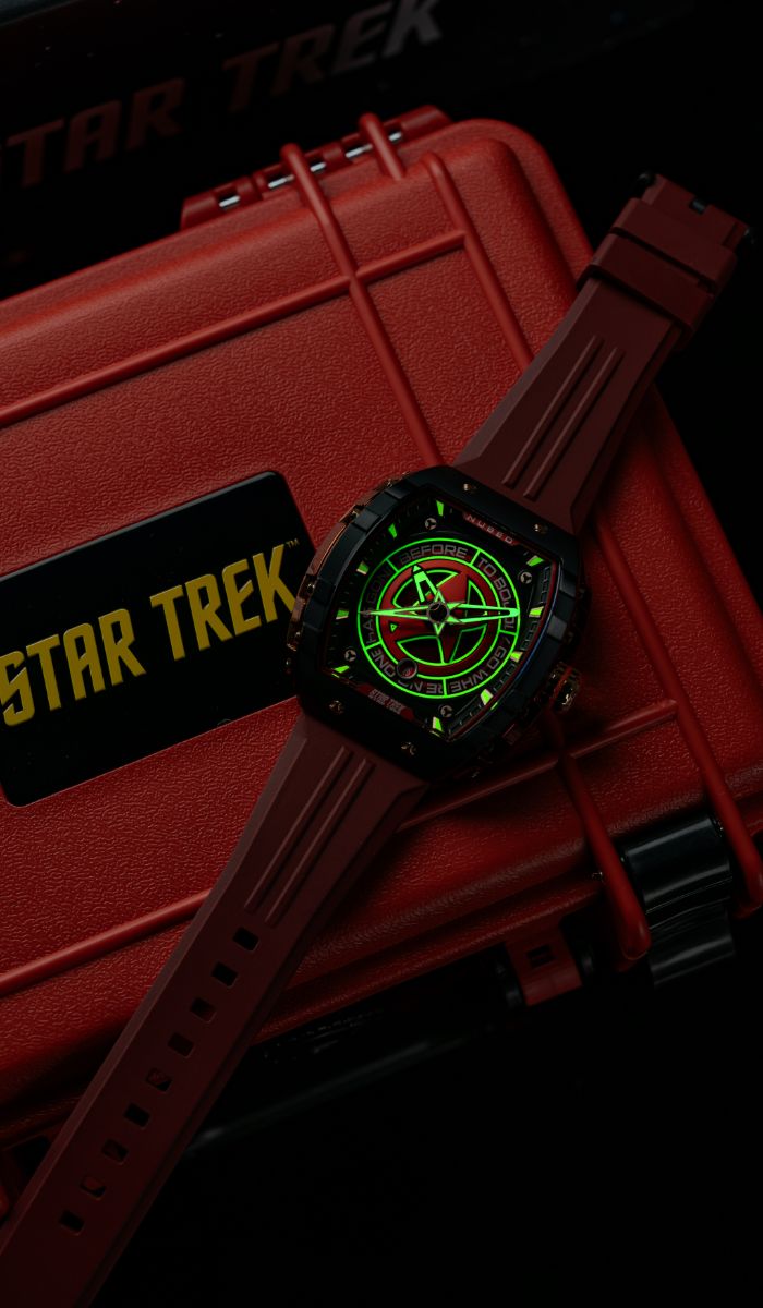 NUBEO Nubeo Magellan Automatic Star Trek Starfleet Limited Edition Danger Red Men's Watch NB-6098-02