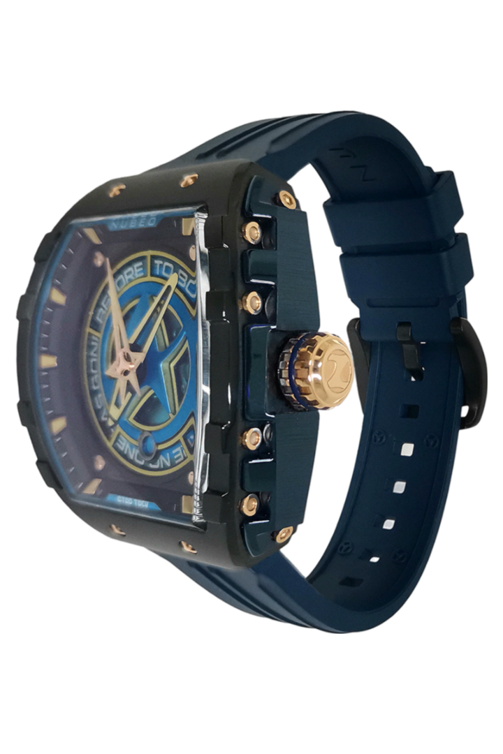 NUBEO Nubeo Magellan Automatic Star Trek Starfleet Limited Edition Warp Blue Men's Watch NB-6098-03