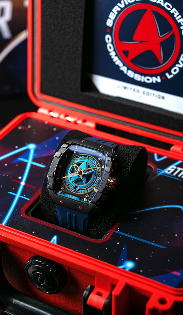 NUBEO Nubeo Magellan Automatic Star Trek Starfleet Limited Edition Warp Blue Men's Watch NB-6098-03