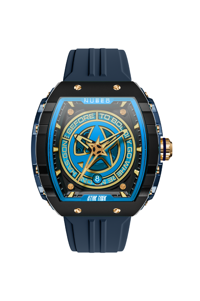 NUBEO Nubeo Magellan Automatic Star Trek Starfleet Limited Edition Warp Blue Men's Watch NB-6098-03