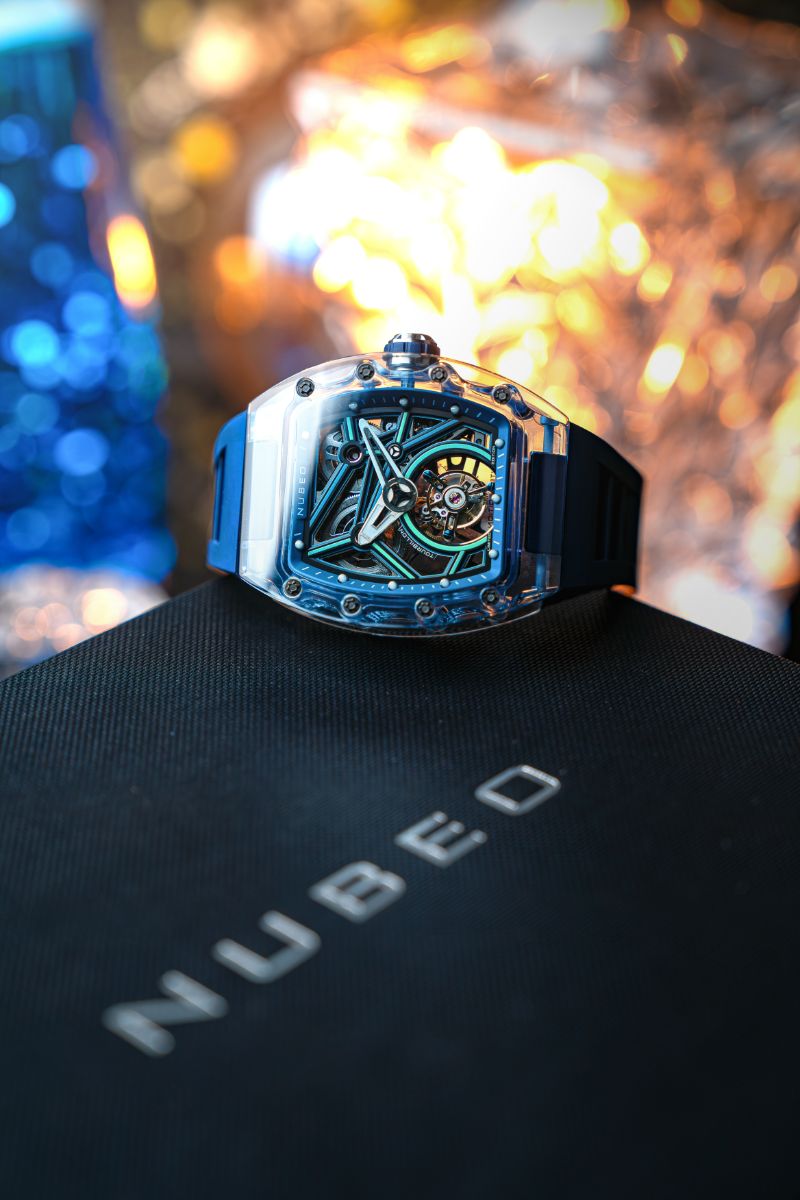 NUBEO Nubeo Icebridge Tourbillon Limited Edition Deep Blue Men's Watch NB-6101-03