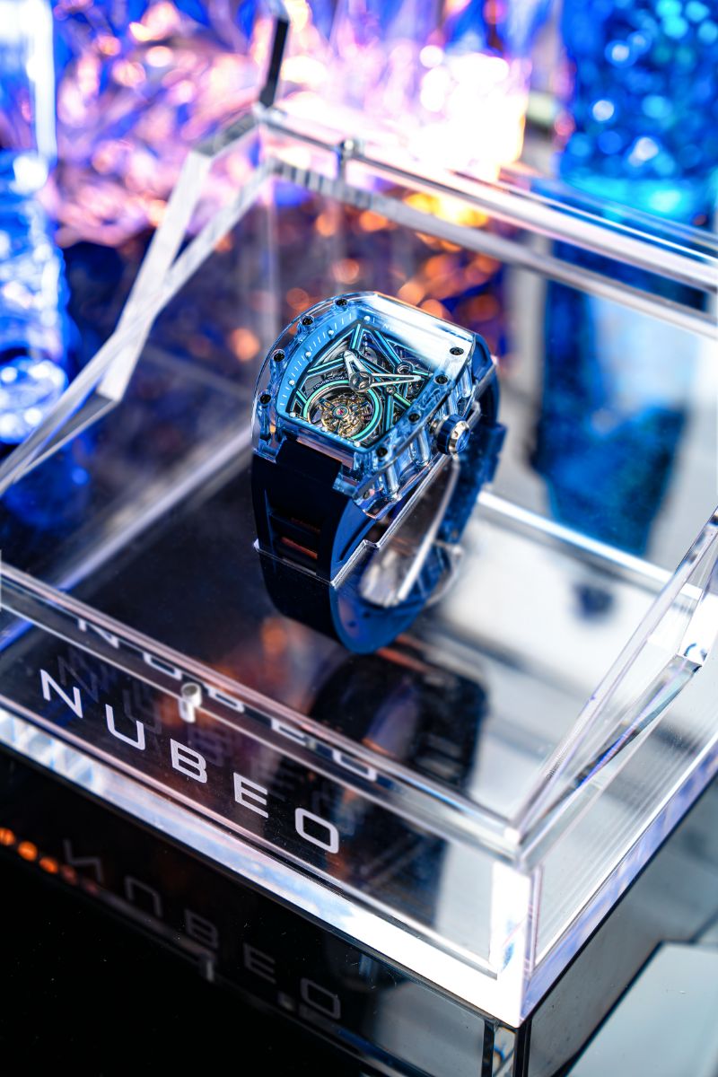 NUBEO Nubeo Icebridge Tourbillon Limited Edition Deep Blue Men's Watch NB-6101-03