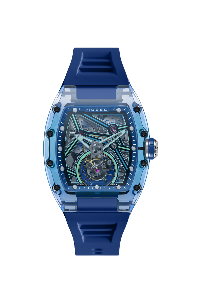 NUBEO Nubeo Icebridge Tourbillon Limited Edition Deep Blue Men's Watch NB-6101-03