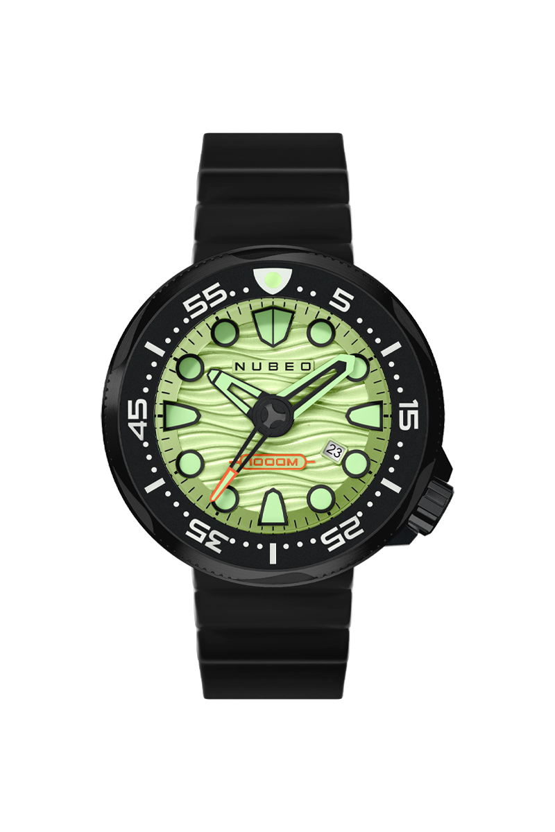 NUBEO Nubeo Ventana Limited Edition Match Green Automatic Men's Watch NB-6102-07