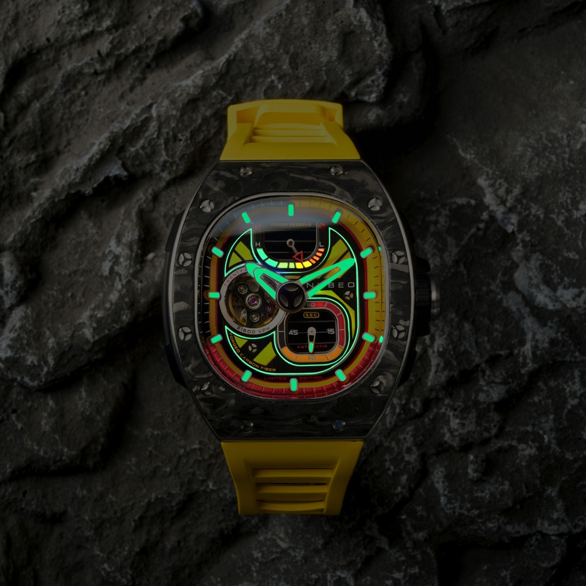 NUBEO Nubeo Viper Automatic Limited Edition Sandstorm Yellow Men's Watch