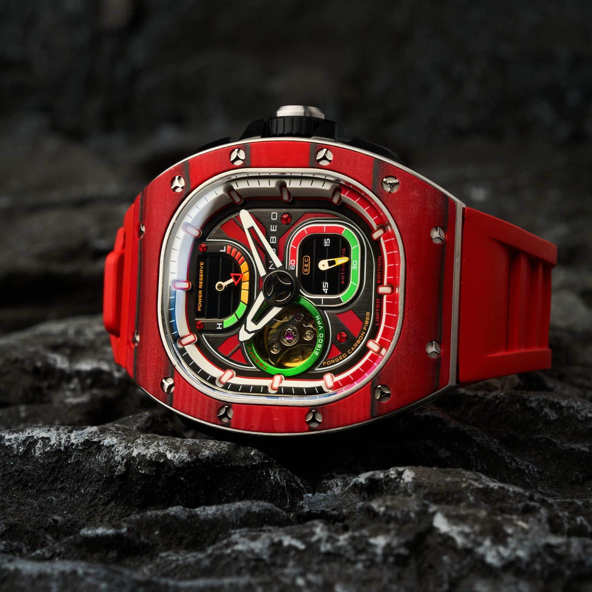 NUBEO Nubeo Viper Automatic Limited Edition Devils Red Men's Watch