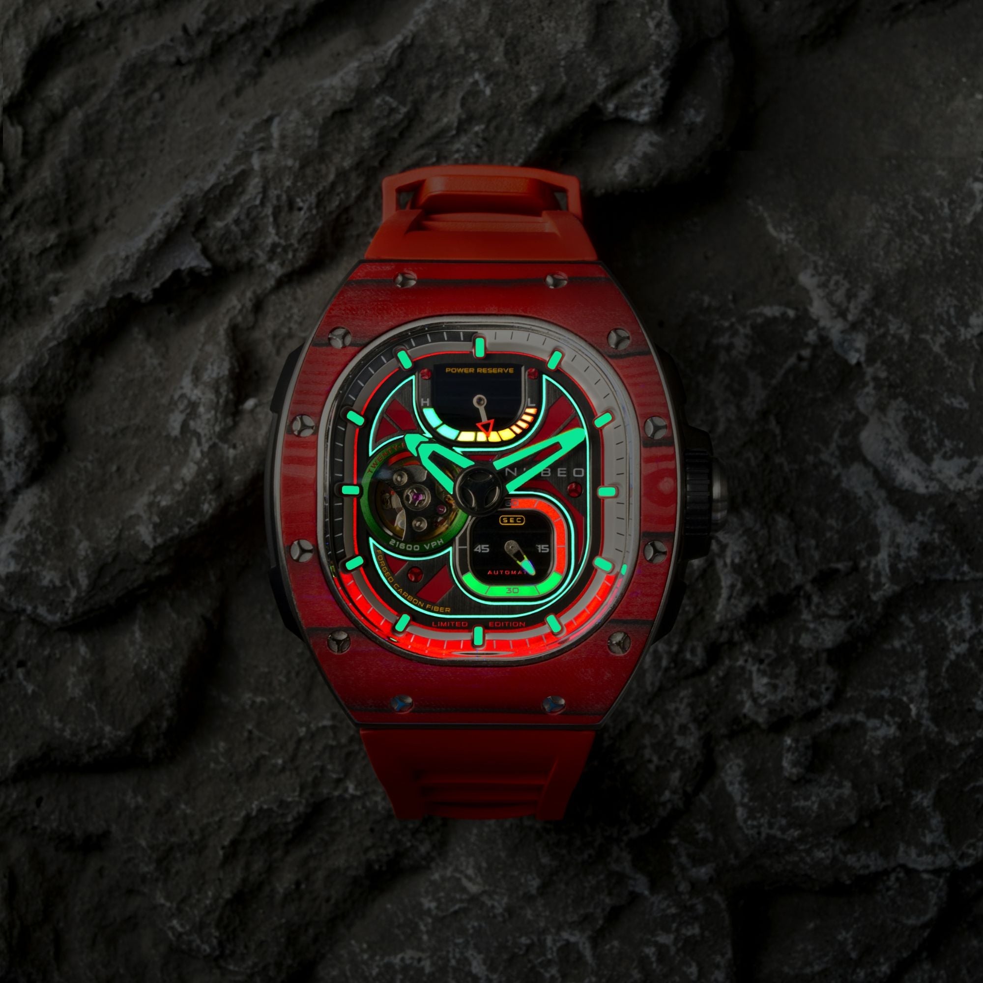 NUBEO Nubeo Viper Automatic Limited Edition Devils Red Men's Watch