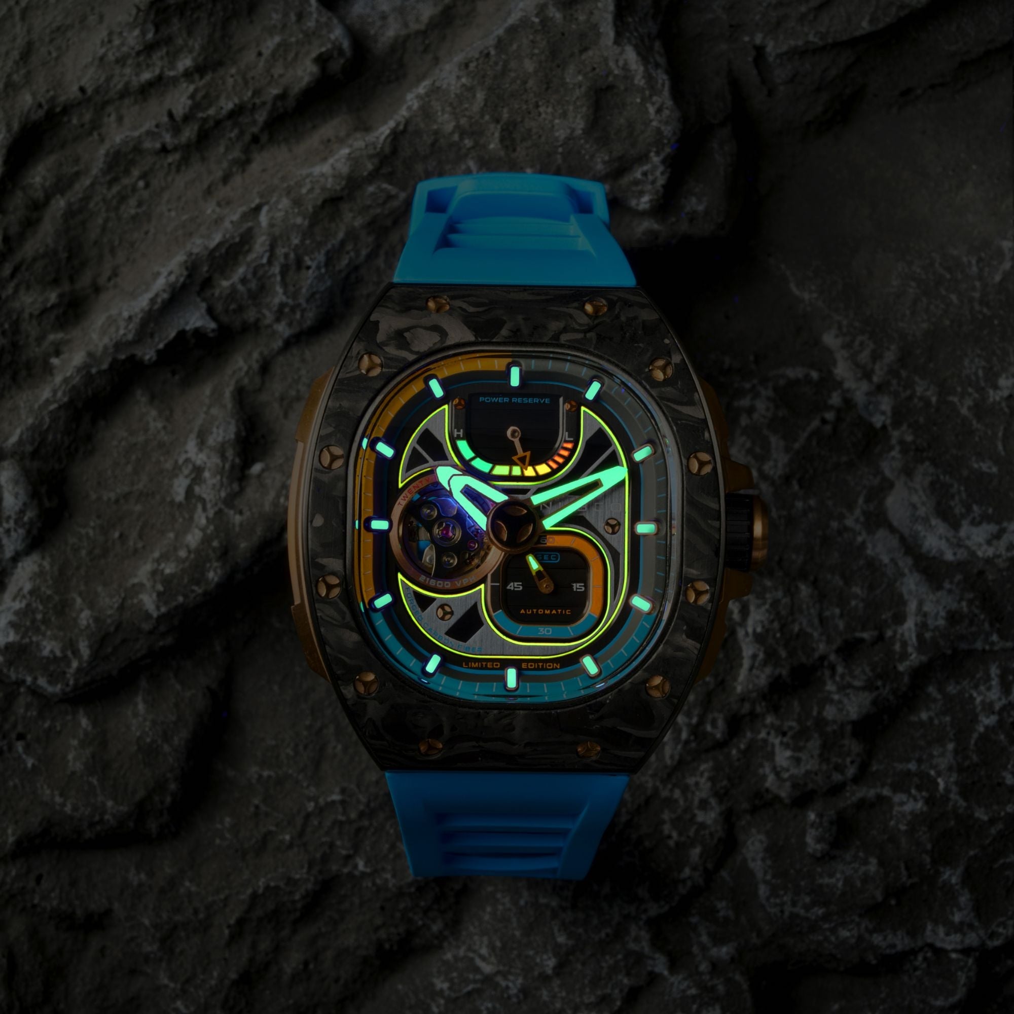 NUBEO Nubeo Viper Automatic Limited Edition Copper Blue Men's Watch