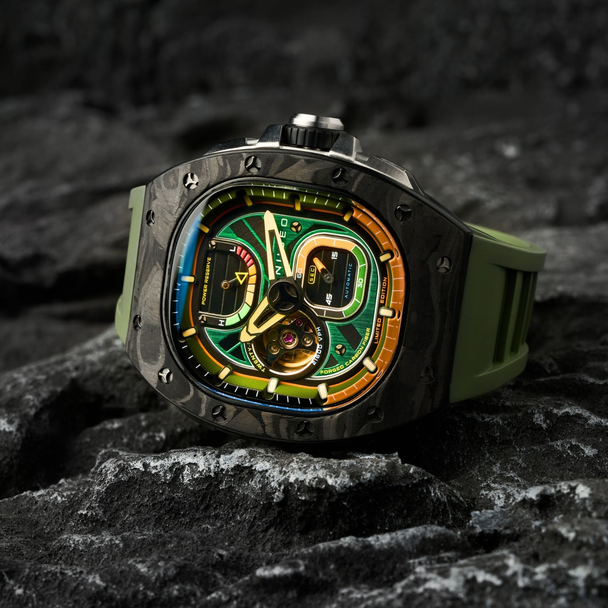 NUBEO Nubeo Viper Automatic Limited Edition Hornet Green Men's Watch